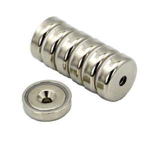 Round Pot Channel Neodimio Magnet Industrial Permanent Holet N52 imán